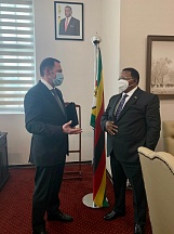 On the meeting with the Minister of Foreign Affairs and International Trade of the Republic of Zimbabwe Hon. Dr. Frederick Shava