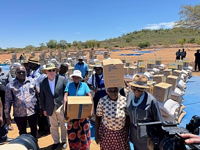 On handing over the Russian humanitarian aid to Zimbabwe together with WFP On handing over the Russian humanitarian aid to Zimbabwe together with WFP