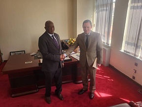 Ambassador meets the Minister of State for Presidential Affairs of the Republic of Zimbabwe Hon. Lovemore Matuka