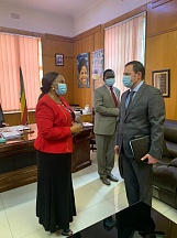 On the meeting with the Minister of Information, Publicity and Broadcasting Services Hon. Monica Mutsvangwa