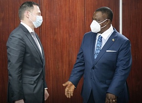 On the courtesy visit to the Vice-President of the Republic of Zimbabwe